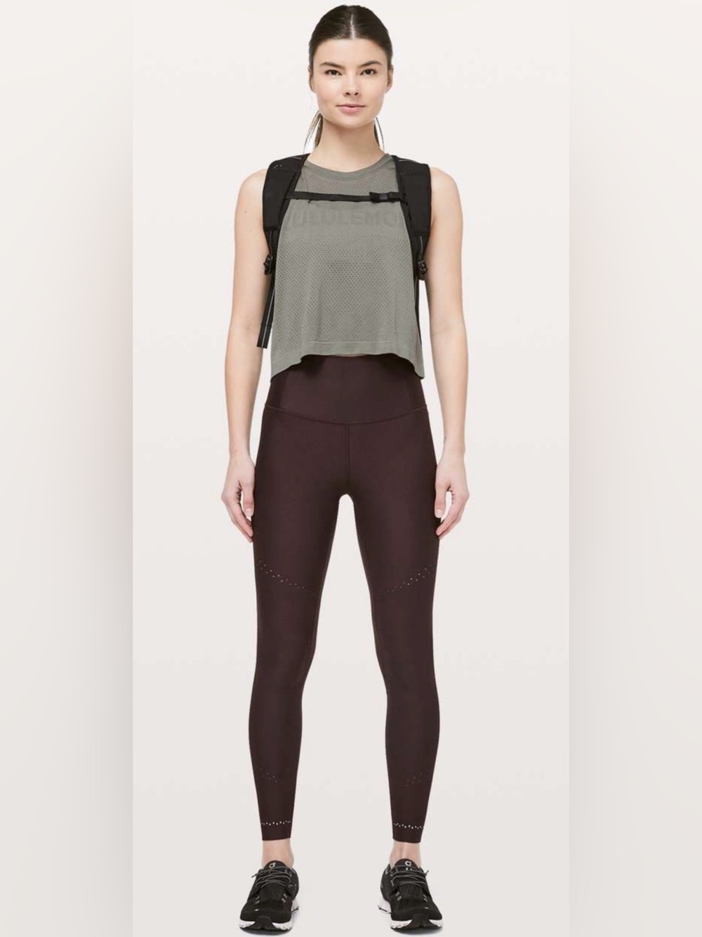 Lululemon Zoned In Tight 27” Plum Shadow – Size 4